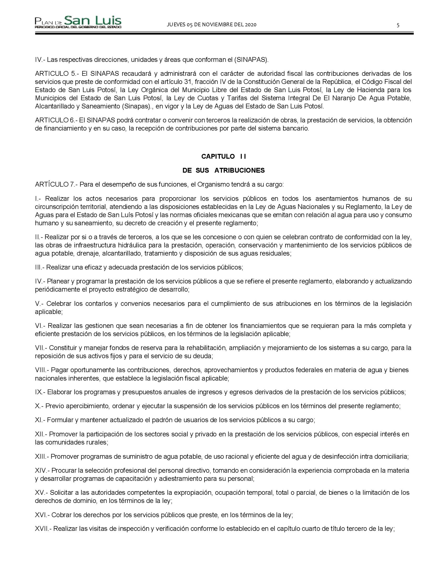 NARANJO REGLAMENTO 5