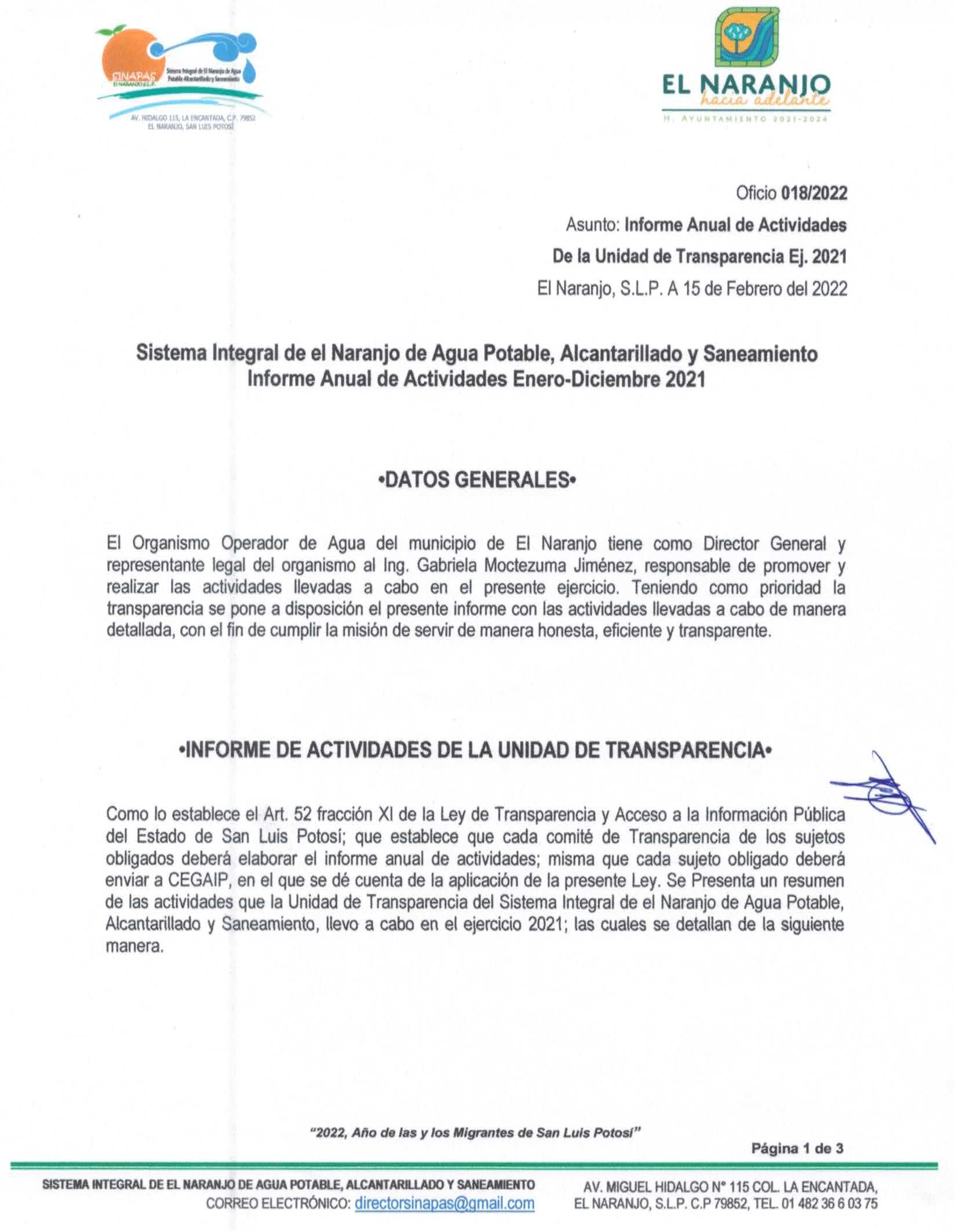 INFORME ANUAL ACTIVIDADES UT SINAPAS 2021 00001